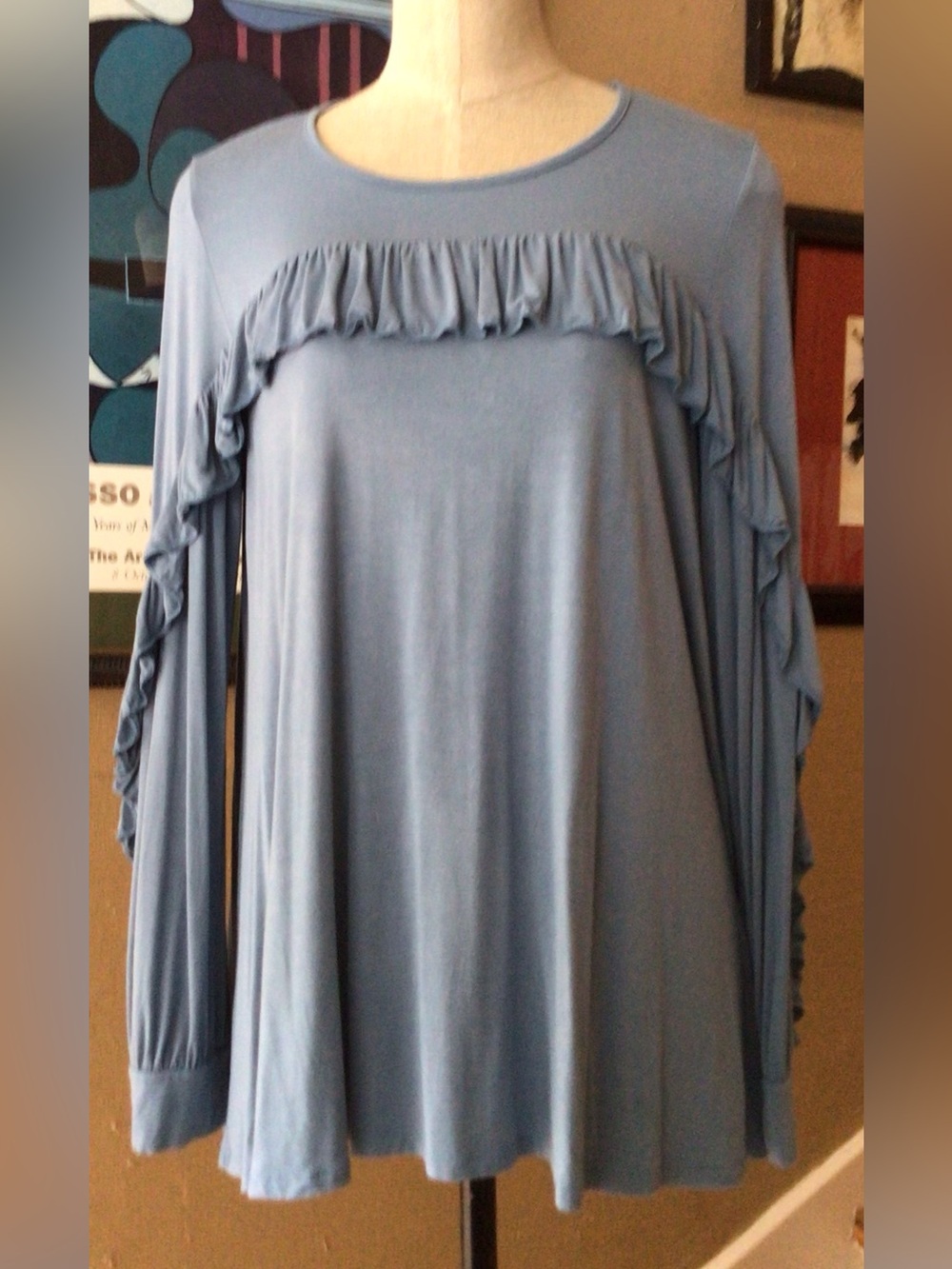CY Fashion Modal blue tunic